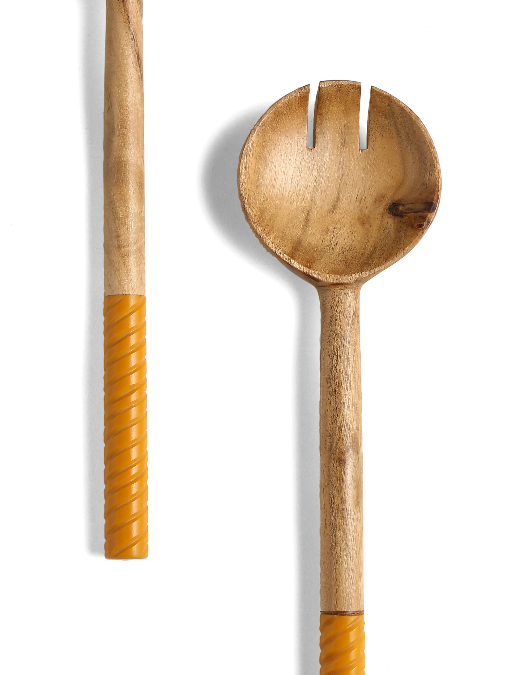 Tiramisu - Wholesale Serving Utensil - Resin & Wood Salad Server 2- Piece Set (25)2