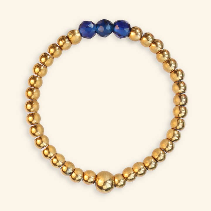 Triple Indigo Ring for wholesale by Mable Happiness