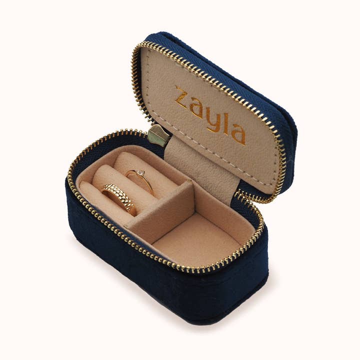 Jewelry Travel Case - Navy for wholesale by Zayla