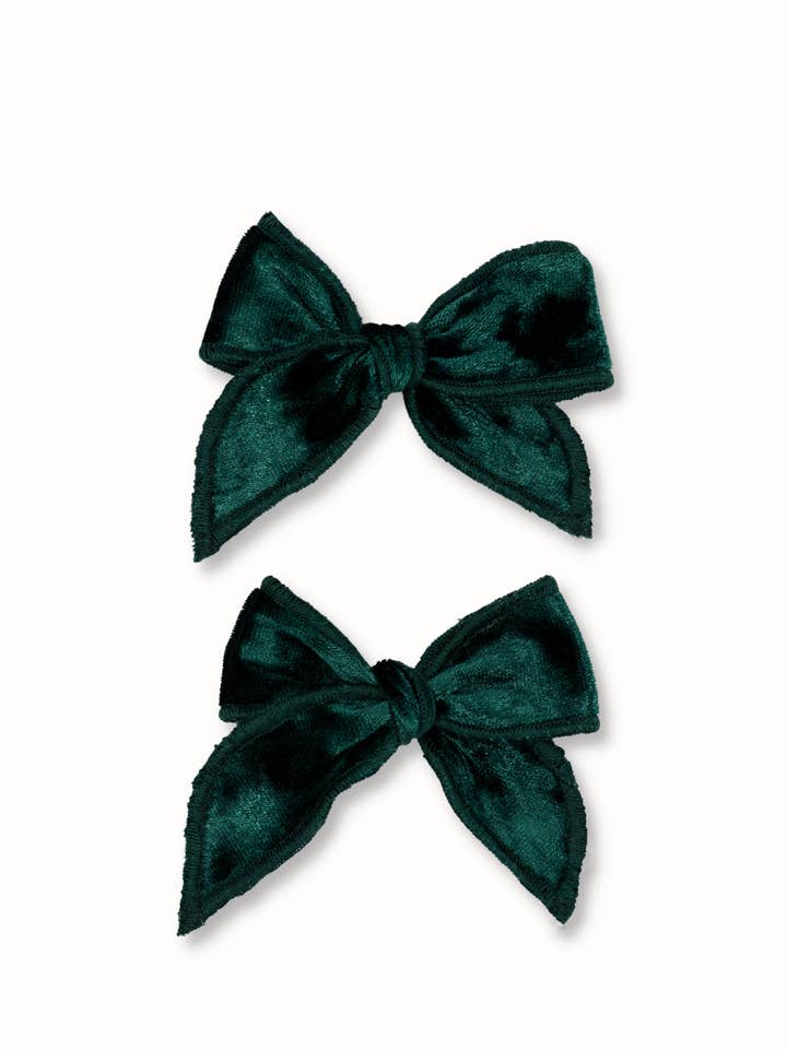 Smaragd Mini Fable Bow (2-teilige Sets) für den Großhandel von Livy Lou Collection