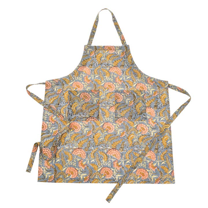 Tablier Curaçao Block Print pour la vente par Indaba Trading