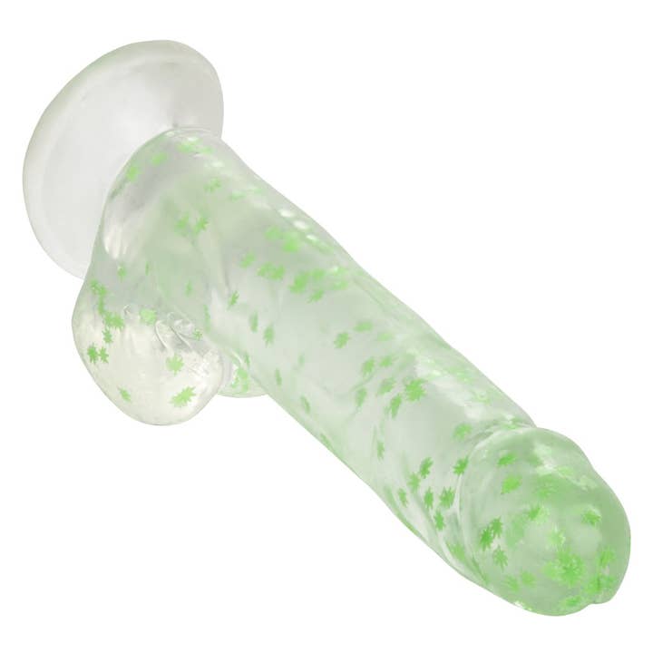 CalExotics - Wholesale Sex Toy - Naughty Bits® I Leaf Dick™ Glow-In-The-Dark Weed Leaf Dildo
