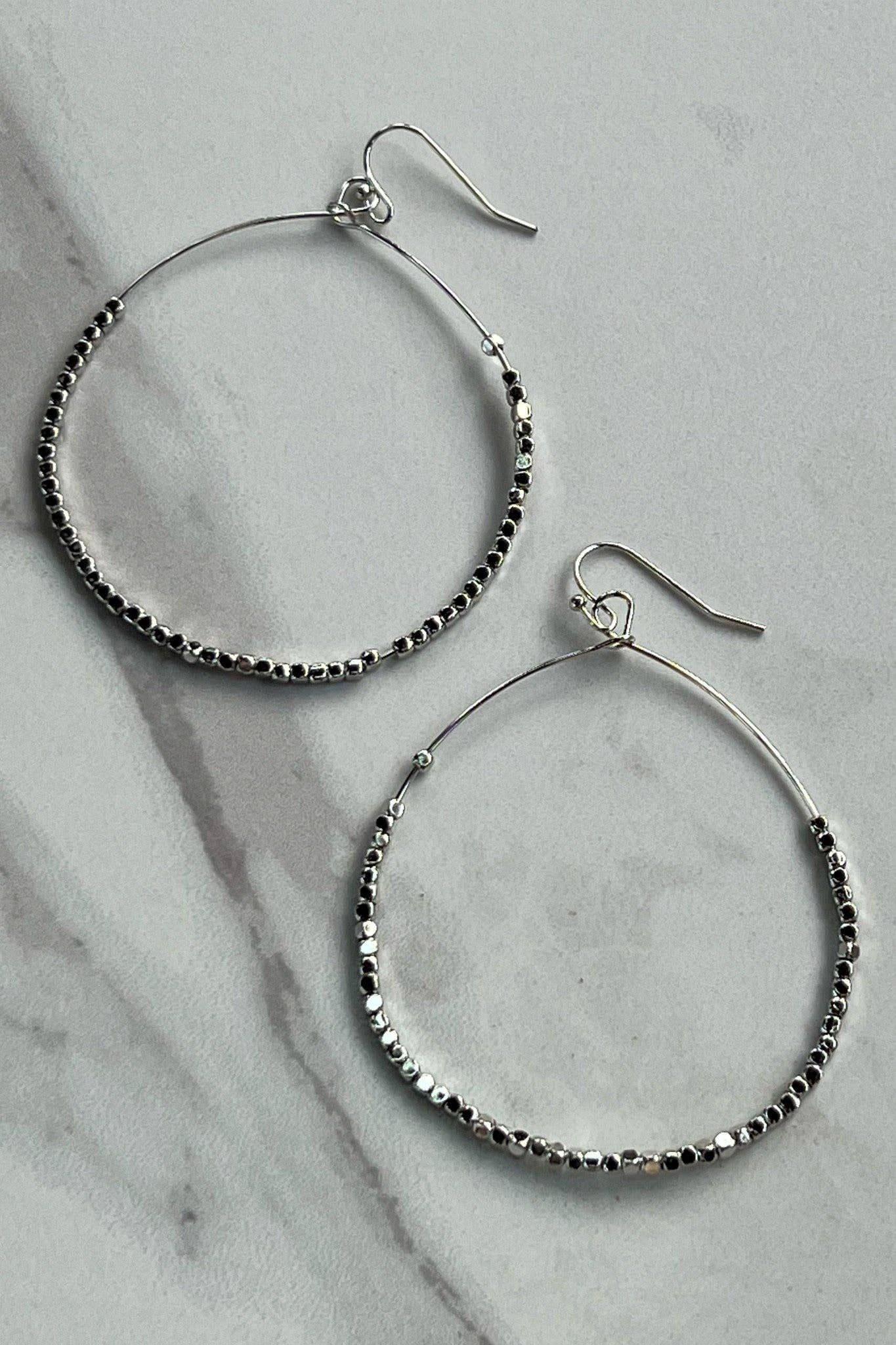 Dylan Designs - Vente Boucles d'oreilles pendantes - Boucles d'oreilles Elvera XL Argent3