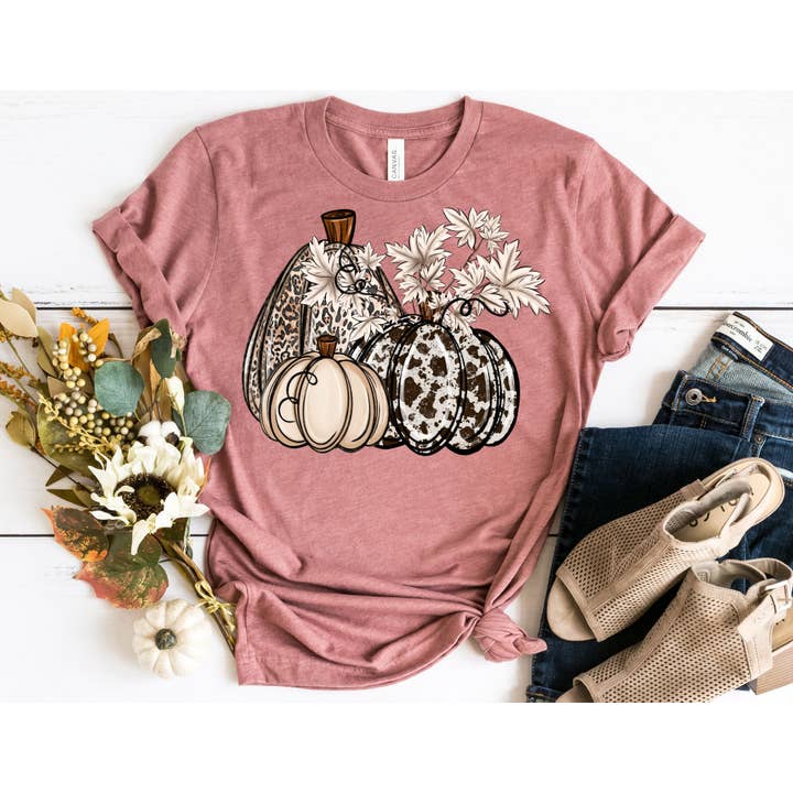 Camicia autunnale con zucca - Camicia autunnale per la vendita all'ingrosso da parte di The Shirt Company