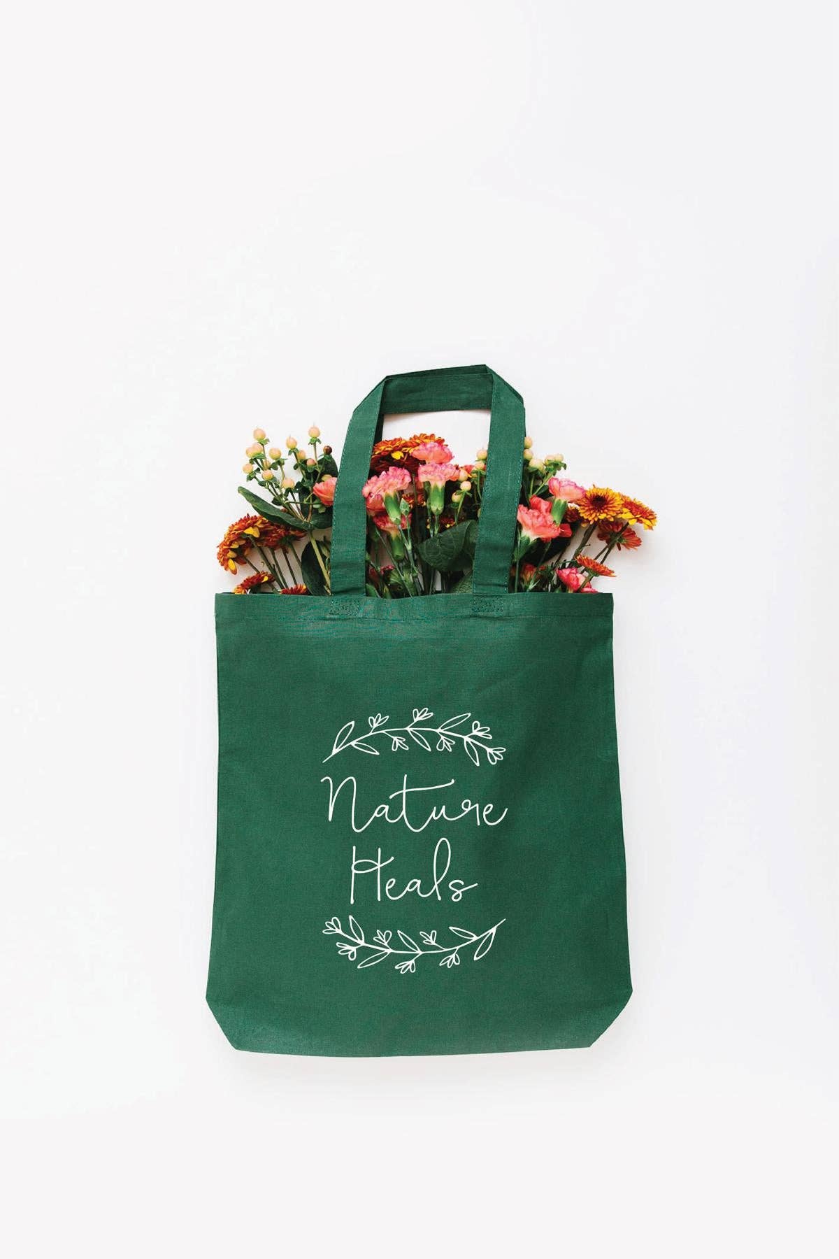 Nature Supply Co - Wholesale Tote Bag - Women's - Nature Heals Eco Friendly Canvas Tote Bag | Gift | Reusable Bag0