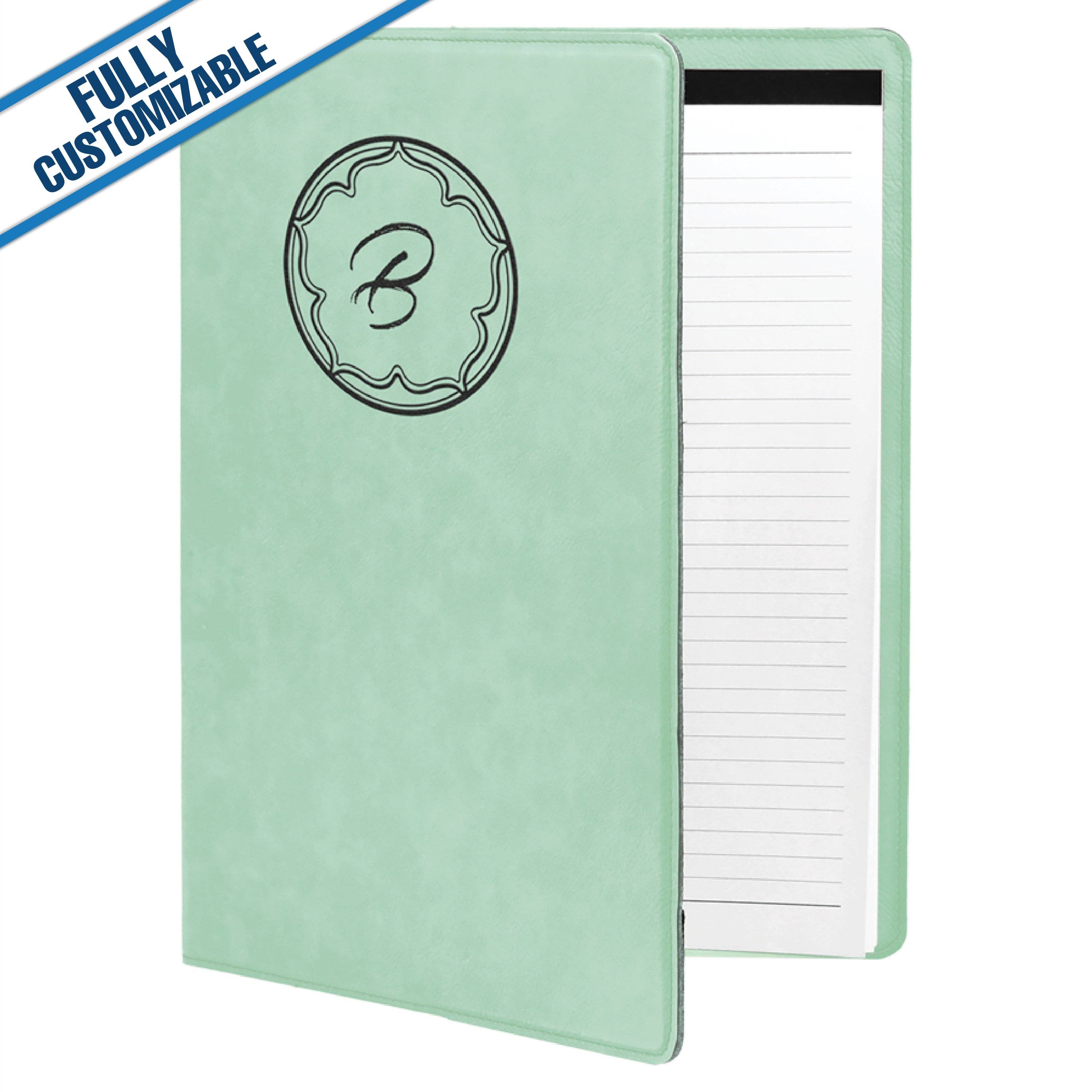 GiftWorksPlus - Wholesale Notepad - 7"x9" Leatherette Portfolio & Notepad - Fully Customizable10