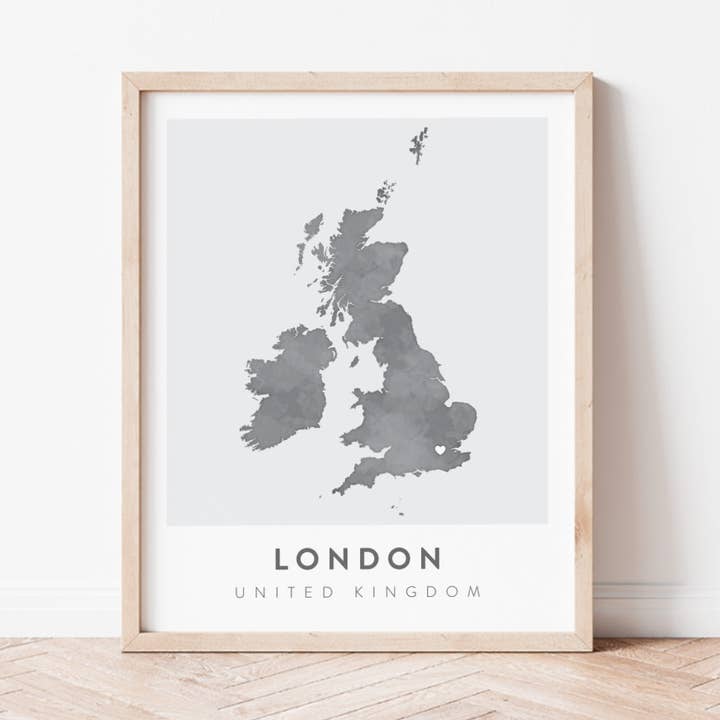 Mapa de Londres, Reino Unido para venta al por mayor de Backstory Map Co.