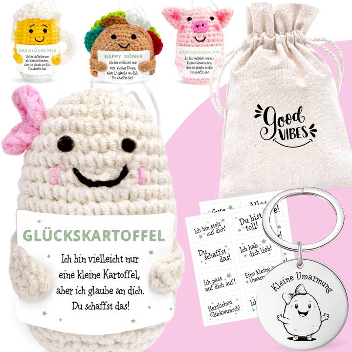 Positive Potato Gitti | Lucky Charm Set | No. HF-07 for wholesale by LOViLEE