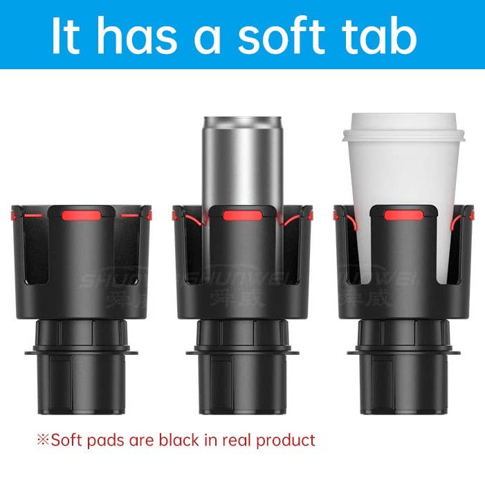 VIGOR - Wholesale Car Decorative Charm - Unisex - Car Cup Holder Expander with Tray 360°Rotating Table Adjusta8