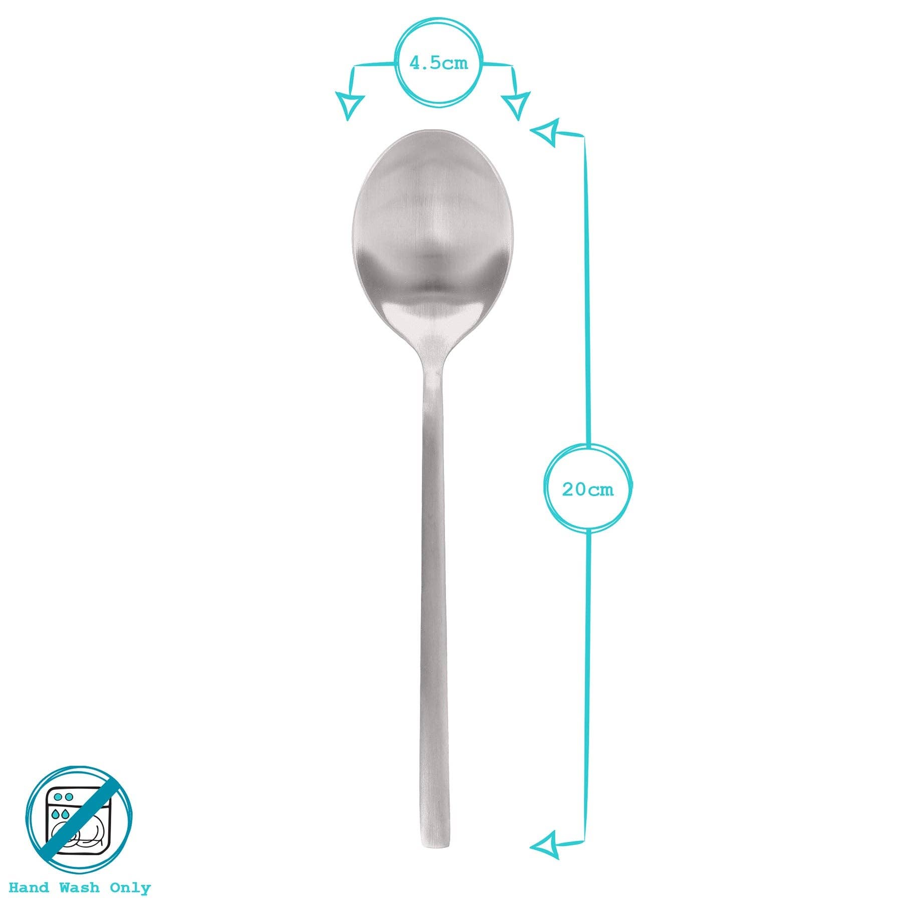 Rinkit Ltd – wholesale Table spoon (cutlery) – Stainless Steel Dessert Spoon - 30cm5