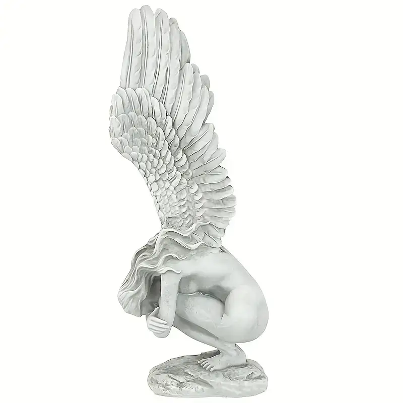 Magnifique Hearts - Wholesale Outdoor Ornament/Decor - Redemption Fairy Statue with Angel Wings Miniature - 5.9''3