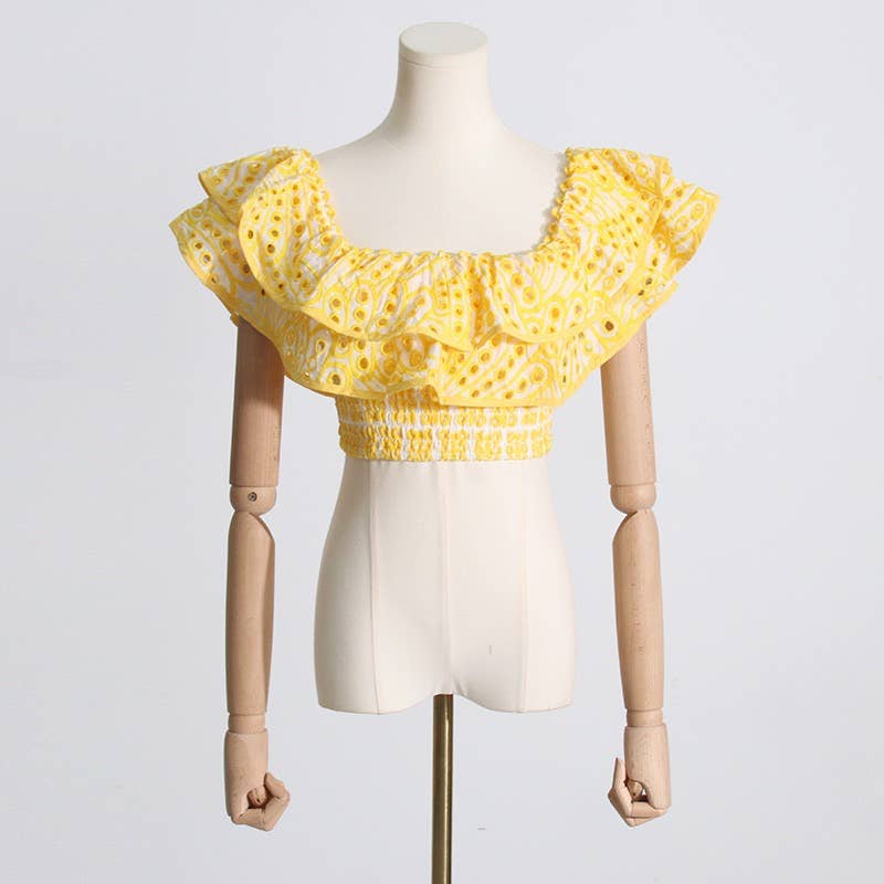 Productseeker - Wholesale Top & Skirt Set - Women's - SET044 Women Ruffle Skirt Set Mini Skirt13