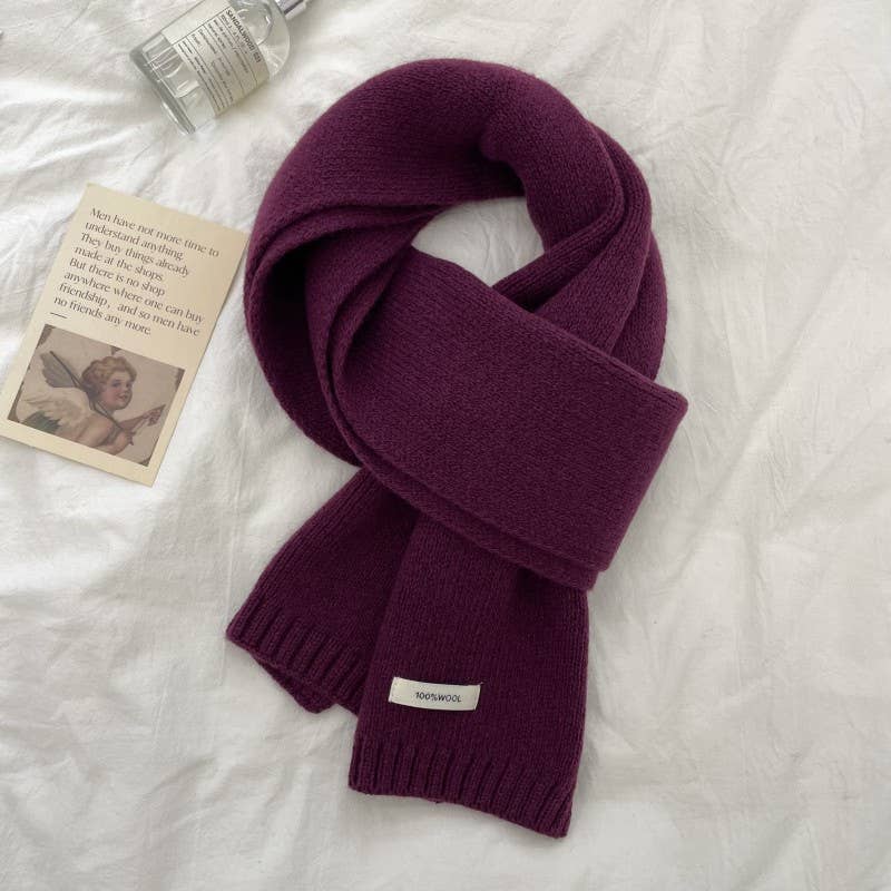 Little Trendy - Wholesale Scarf - Unisex - Wool solid color scarf for men and women9