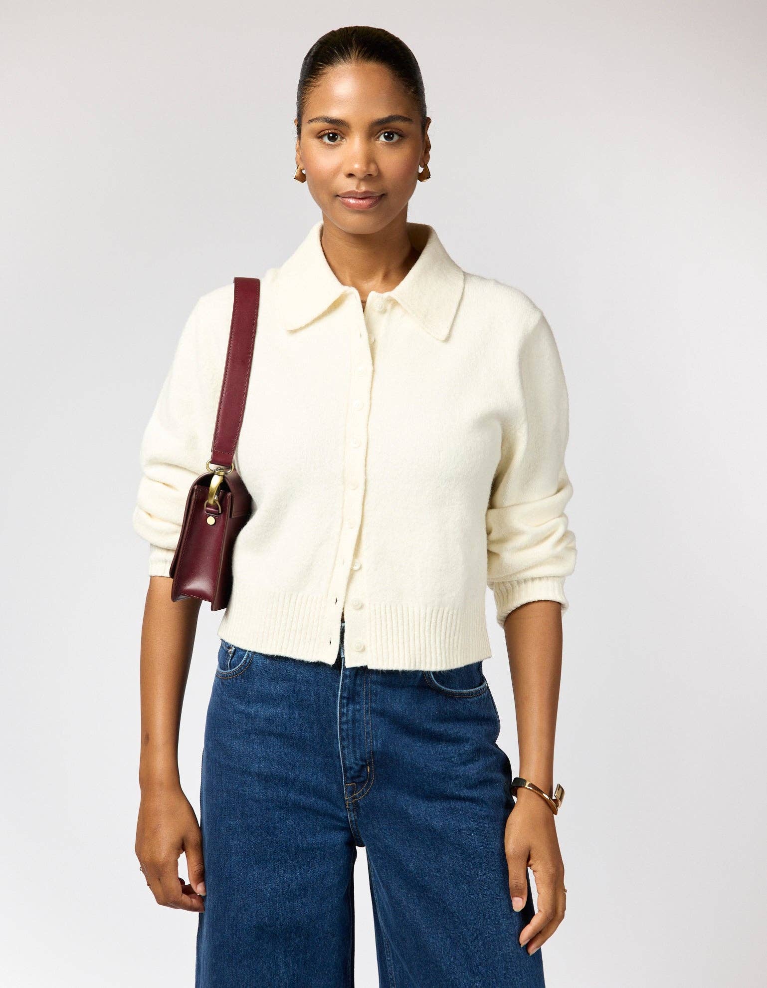 O My Bag - Wholesale Crossbody Bag - Women's - Audrey Mini - Dark Cherry Classic Leather8