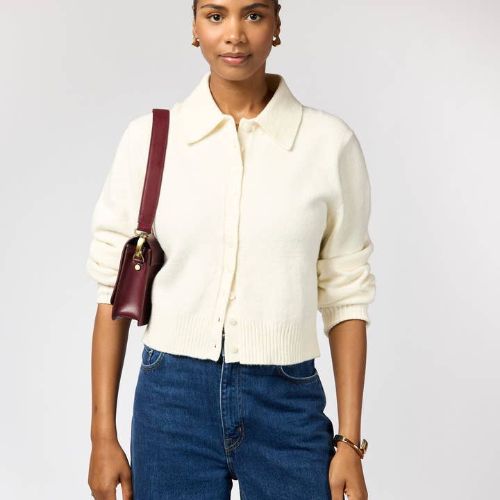 O My Bag - Wholesale Crossbody Bag - Women's - Audrey Mini - Dark Cherry Classic Leather8