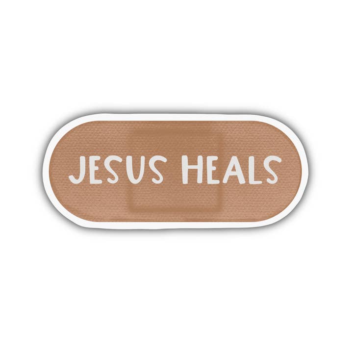 Scarlet Sunday Design Co - Wholesale Sticker - Jesus Heals Sticker, Bandaid Sticker, Christian Sticker, Bible Sticker1