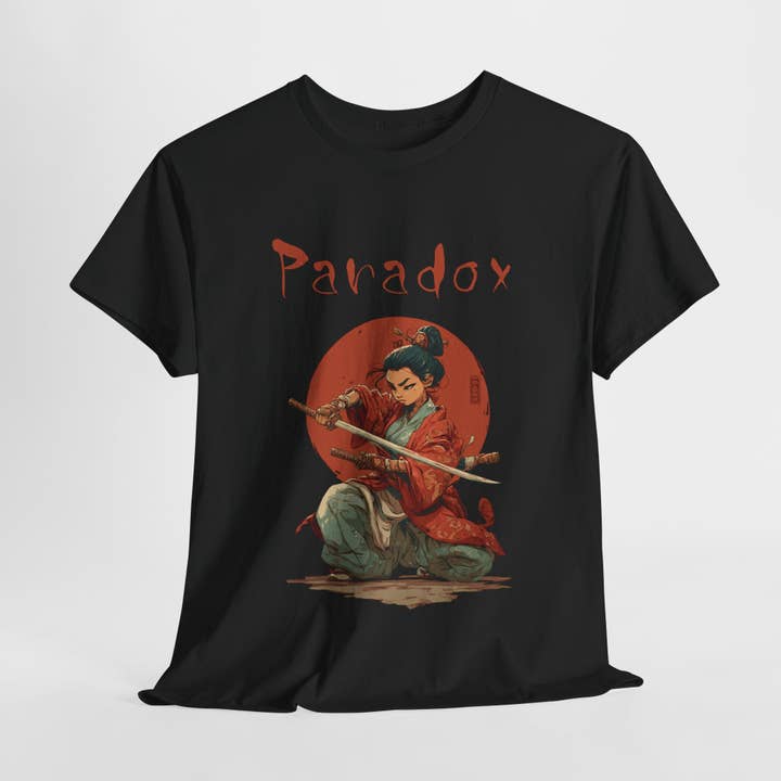 Paradox Designs - Wholesale Screen printed t-shirt – Women′s - Japanese Lady Samurai Warrior T-Shirt | Paradox Design4