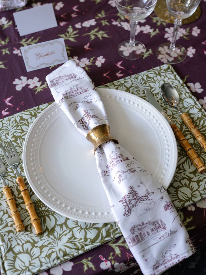 Blooming Dominion Dinner Napkins for wholesale by Studio E Bloom