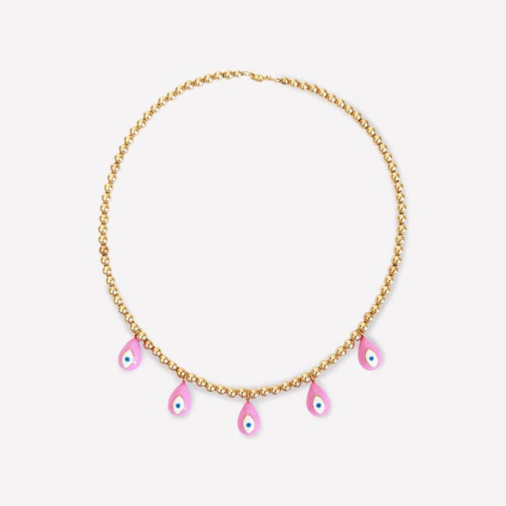 22 Jewelry - Wholesale Pendant/Charm Necklace - RANIA EYE NECKLACE 6MM6