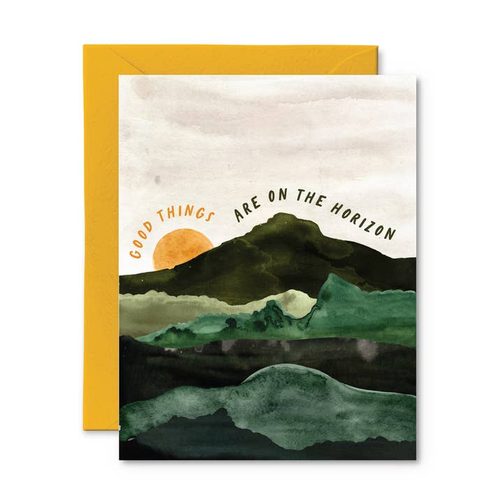 Good Things Are On The Horizon - Cute Thinking Of You Card for wholesale by Pretty by Her