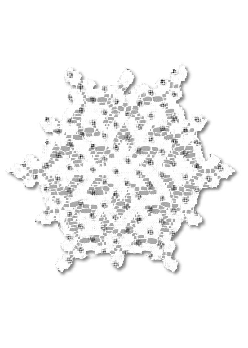 Heritage Lace - Wholesale Doily - Glisten 6 in Round White Lace Doily Set of 4 2