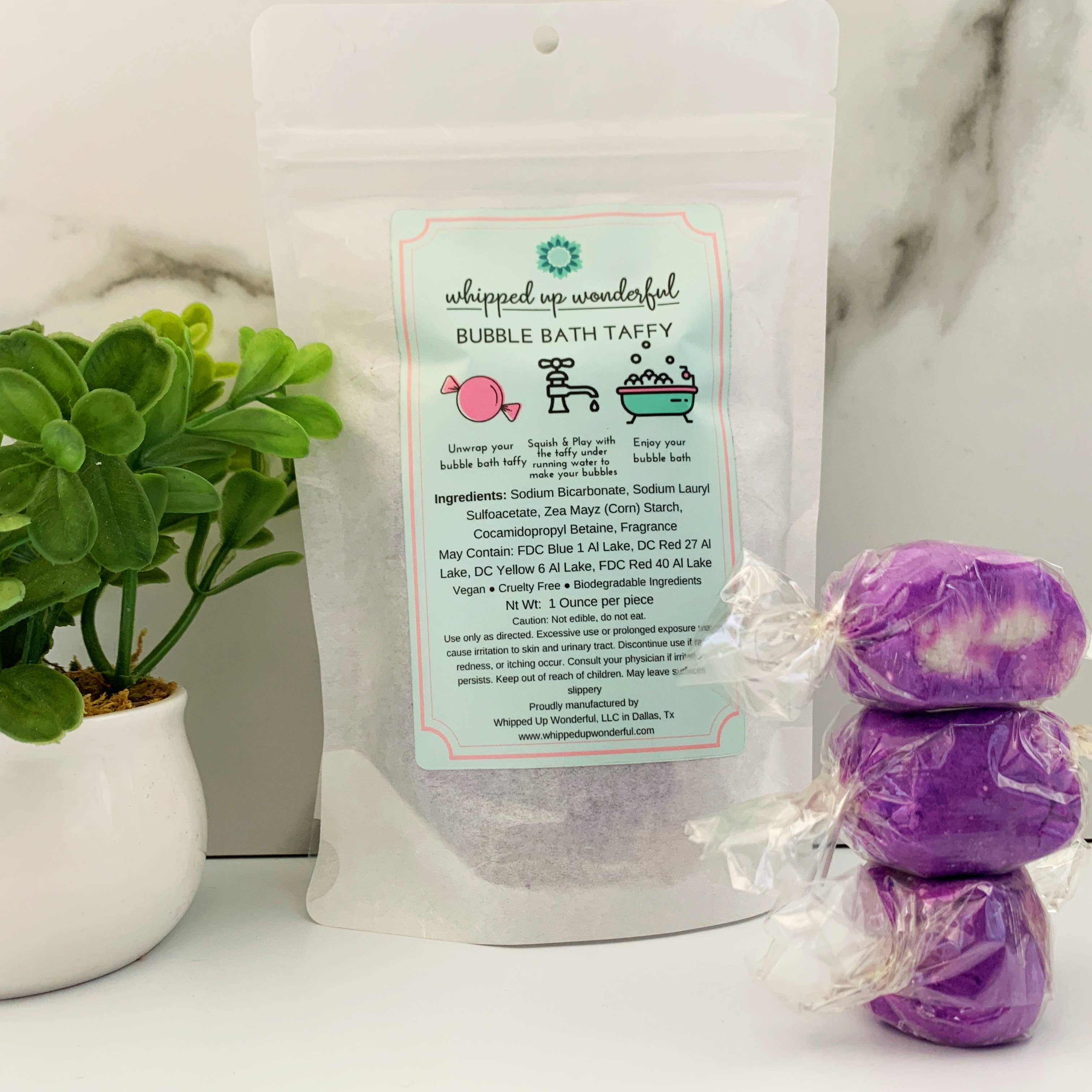 Whipped Up Wonderful - Wholesale Bubble Bath - Lavender Bubble Bath Taffy - 6 Pieces1