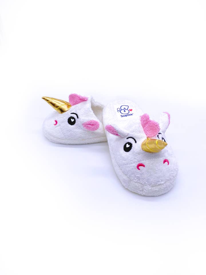 SoapSox - Wholesale Slippers – Child - Unicorn bath slippers5