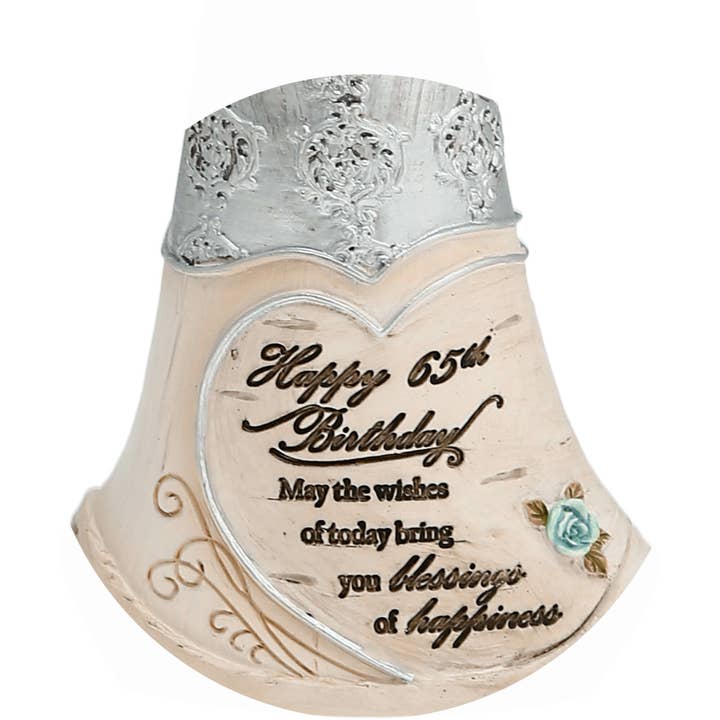 Pavilion – wholesale Decorative figurine – 65th Birthday - 6" Angel Holding Heart8