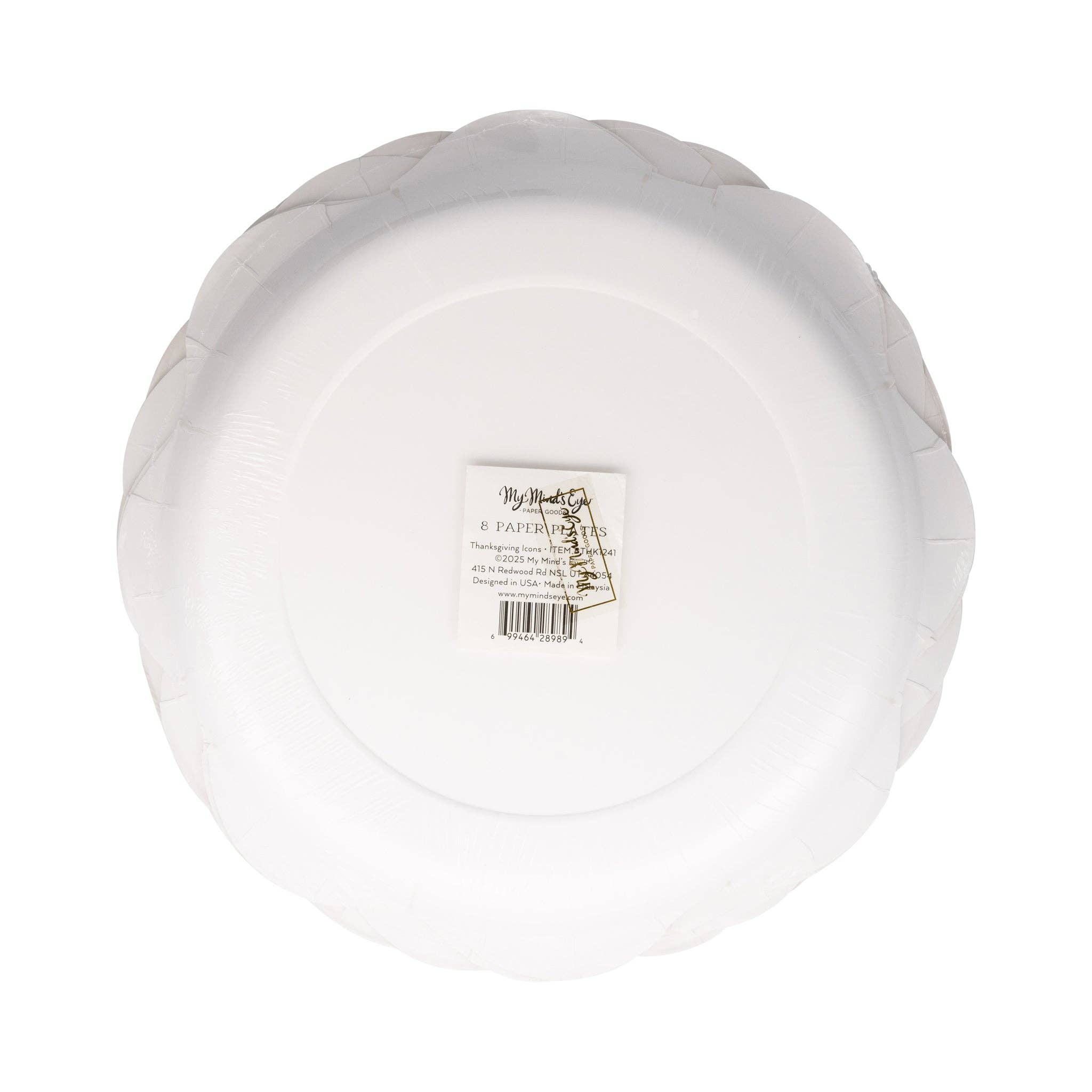 My Mind’s Eye - Wholesale Disposable Plate - THK1241 - Thanksgiving Icons Plate4