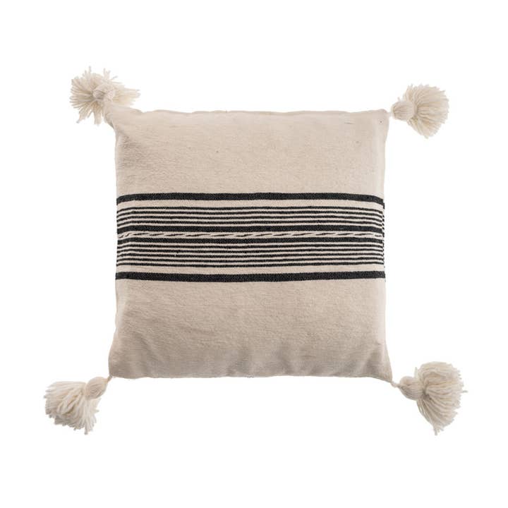 Vendavel Kissenbezug Feine Streifen Ecru/Schwarz für den Großhandel von Athezza