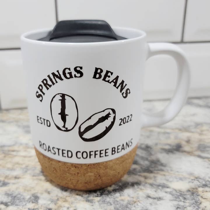 Anpassad logotypkorkbottenkaffemugg, företagslogotypmugg för wholesale av Superior Sweet Water