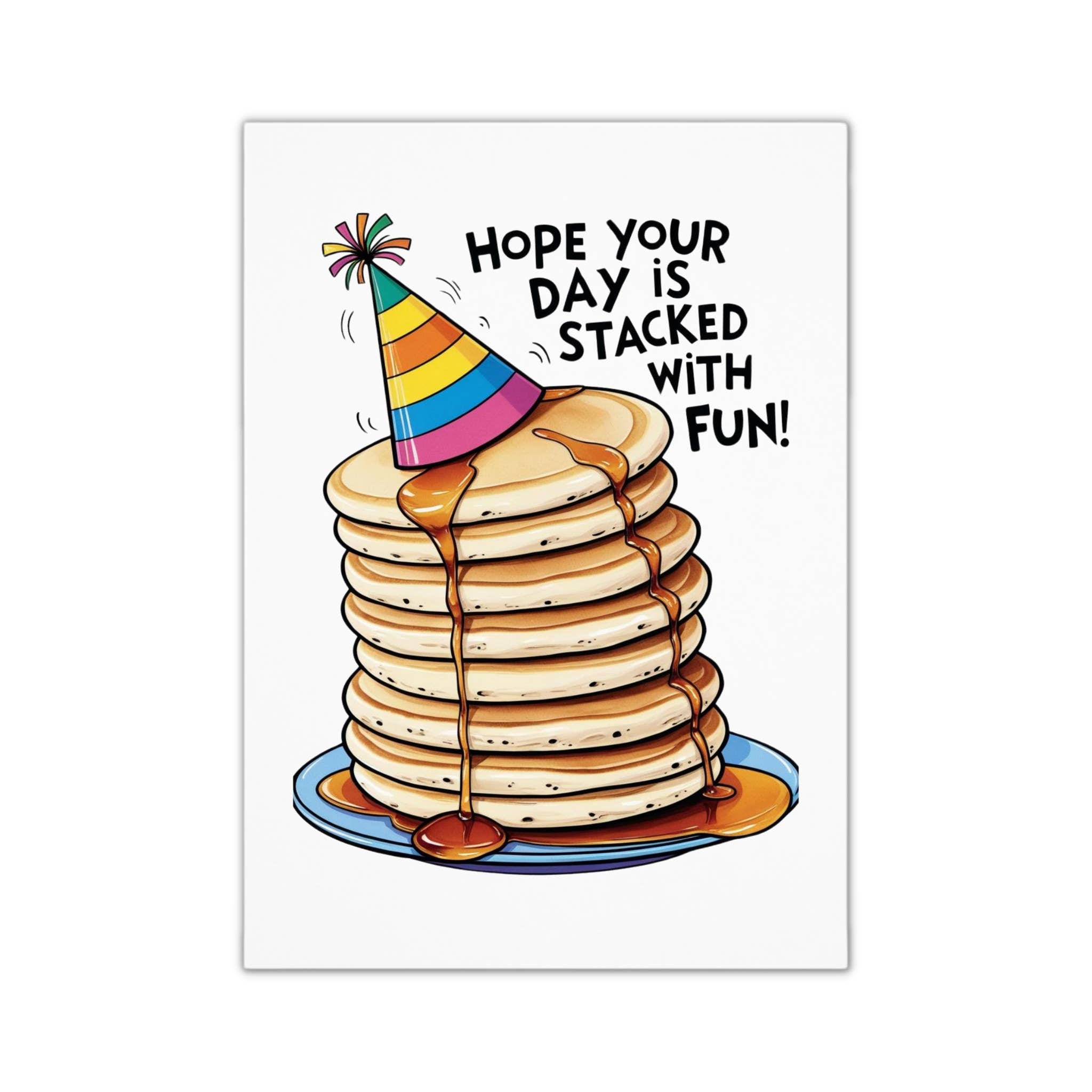 Smirk & Scribble – wholesale Birthday card – Unique Funny Birthday Card - Pancake Stack
