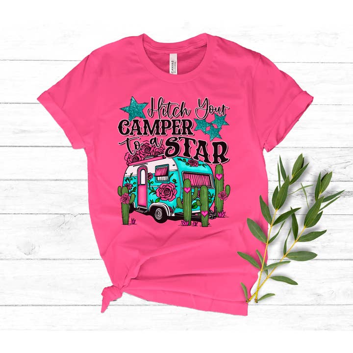 Hitch Your Camper to a Star DTF Print for wholesale by Simple Tymes