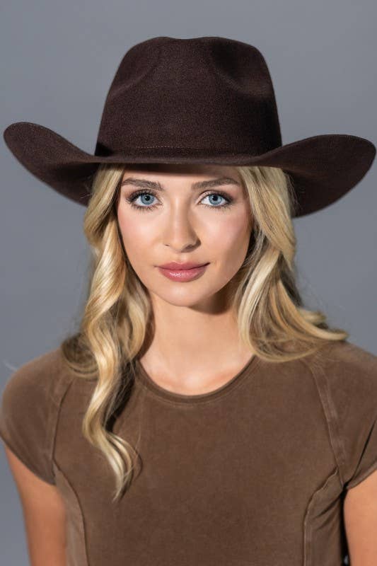 Urbanista - Wholesale Fedora - Women's - 100% Australian Wool Hard Brim Cowboy Hat-Blank 10