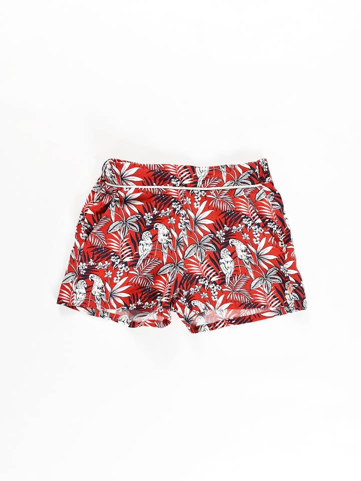 Short rouge IKKS 3 ans pour la vente par Mademoiselle Bébé