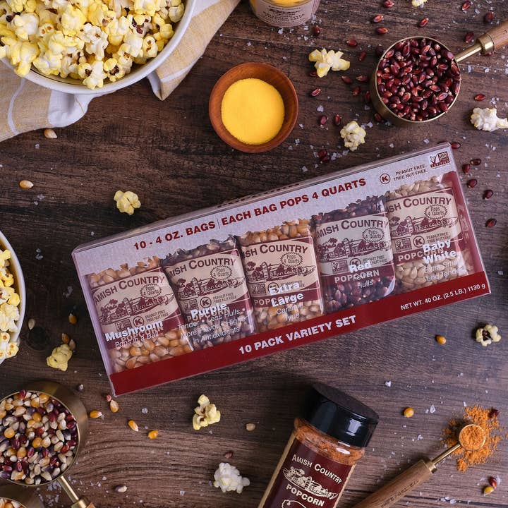 Amish Country Popcorn - Wholesale Popcorn - 10/4oz. Variety Pack Popcorn