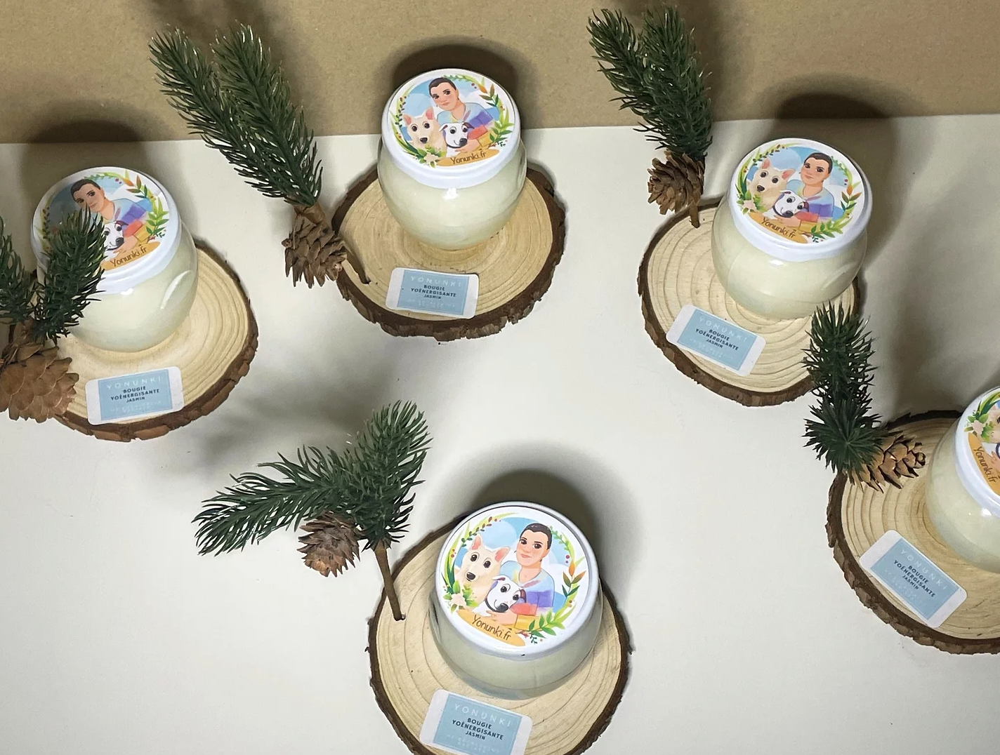 Yonunki – wholesale Jar/filled candle – Eucalyptus Radiata essential oil jasmine candle1