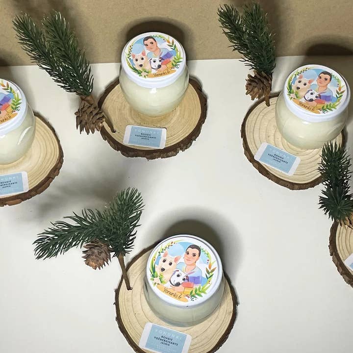 Yonunki – wholesale Jar/filled candle – Eucalyptus Radiata essential oil jasmine candle1