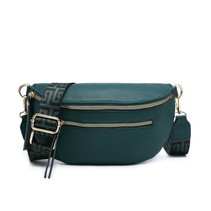 Papaya Fashion Ltd - Vente Sac à bandoulière – femme - Sac besace B23003 avec bandoulière en toile et compartiments zippés3