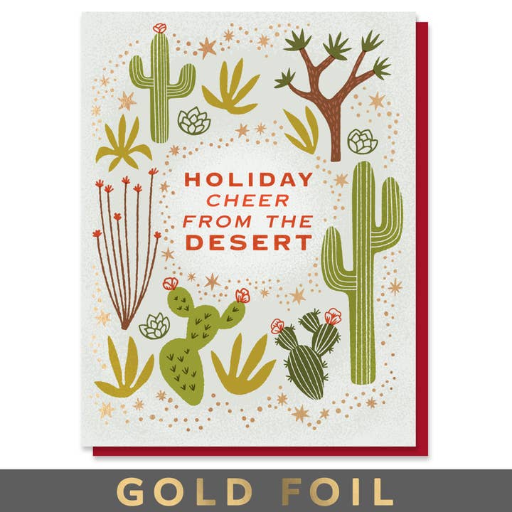 Paper Parasol Press - Wholesale Season's Greetings Card - Holiday Cheer from the Desert Card
