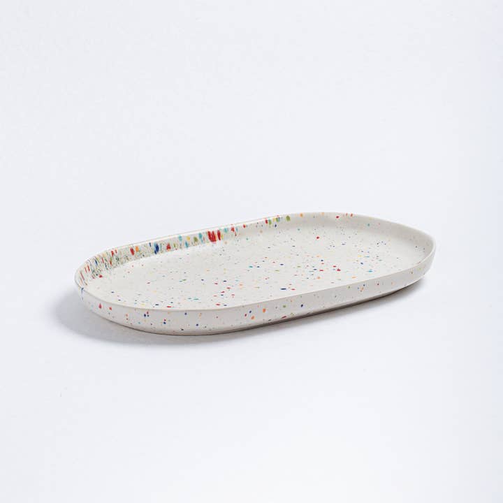 White Mini Tray stoneware ceramic — Party Collection for wholesale on Faire2