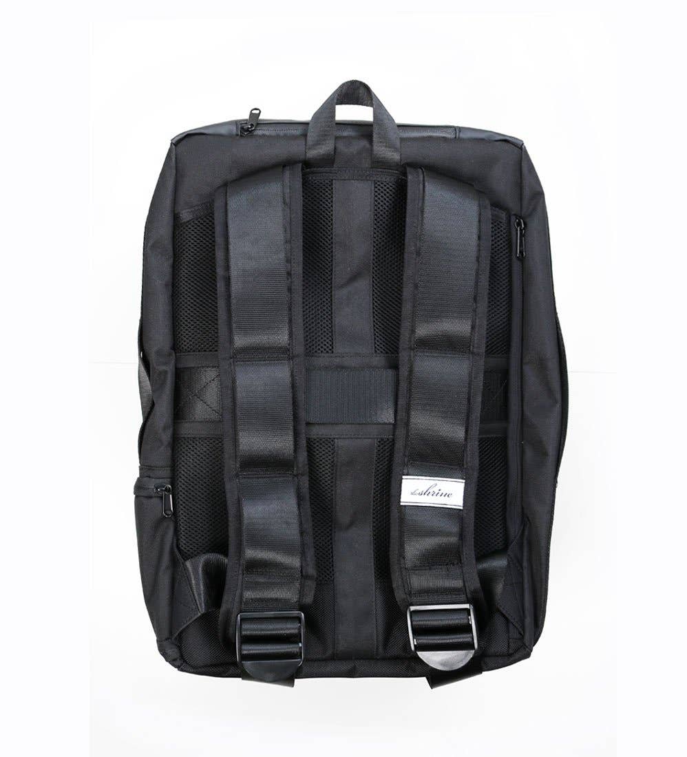 The Shrine - Wholesale Backpack - Unisex - Shrine Sneaker Weekender - Triple Black V33