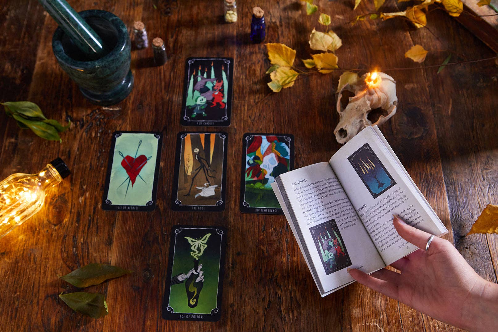 Insight Editions - Wholesale Tarot Cards - The Nightmare Before Christmas Tarot Deck and Guidebook