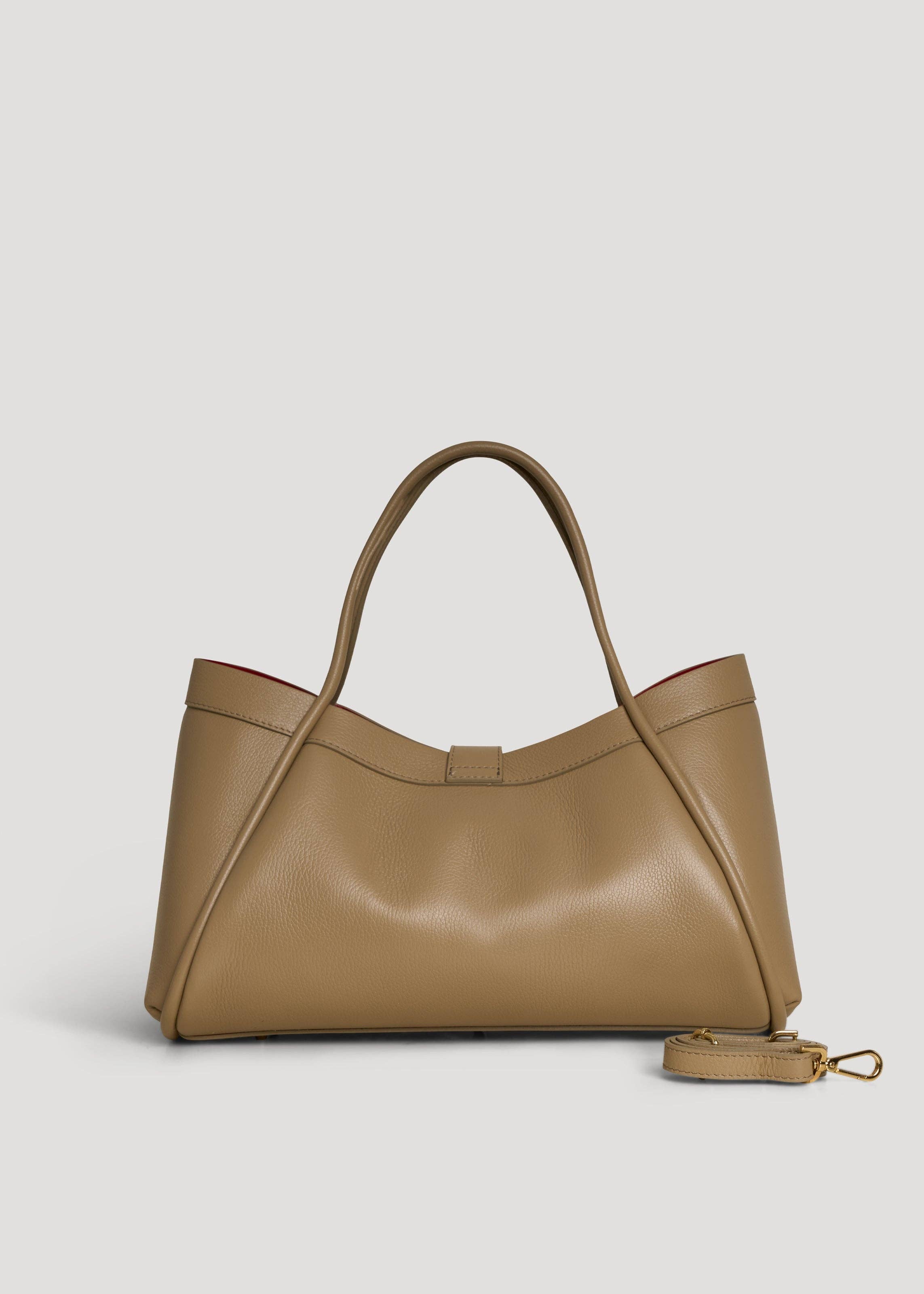 Prestige Milano - Wholesale Tote Bag - Women's - Borsa Mayfair in Pelle Togo Taupe2