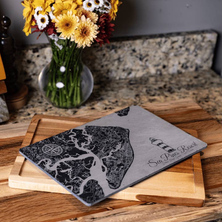 9” x 13” Slate Cutting Boards- Pack of 4 for wholesale by Fire & Pine
