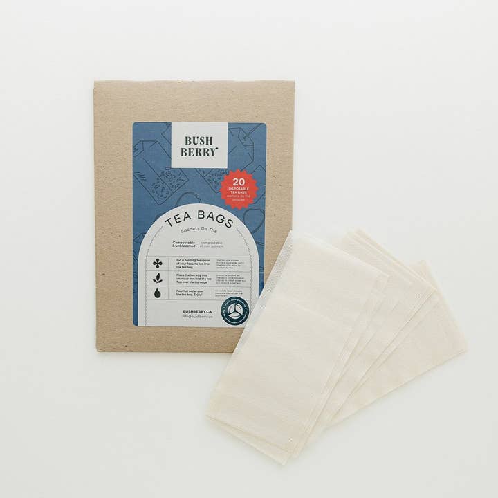 Bush Berry - Wholesale Tea Bags - 20 Pack | Unbleached, Compostable, Single Use Tea Bags