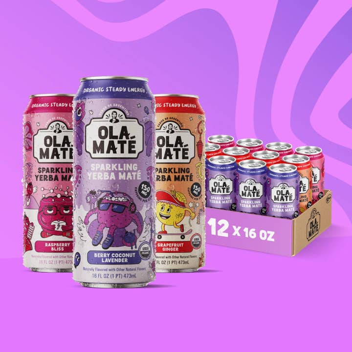 Variety Pack Sparkling Mate – 12 Cans for wholesale by Ola Mate