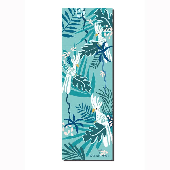 The Dora Szentmihalyi Cacadus Yoga Mat for wholesale by Yune Yoga