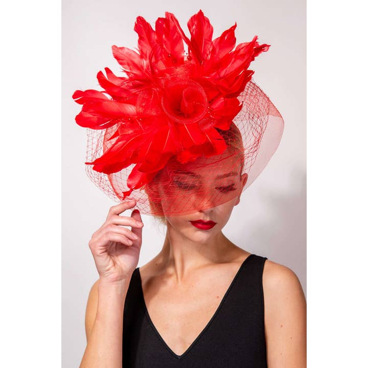anbfashion – wholesale Fascinator hat – Women's – DERBY STATEMENT FASCINATOR HEADBAND FASCINATOR HTH2667
