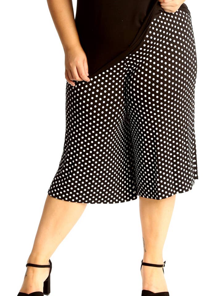 Gepunktete Weite Culottes für den Großhandel von NOUVELLE